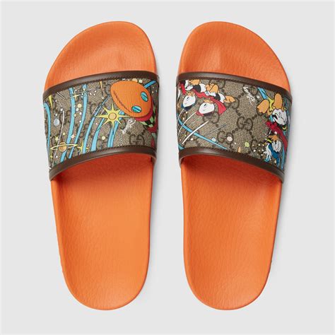 gucci donald duck slides|gucci donald duck slide sandals.